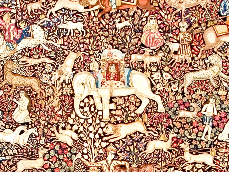 One Directional Royal Hunting Carpet