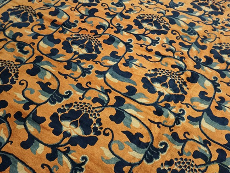 Mid 19th Century Central Asian NingXia Carpet